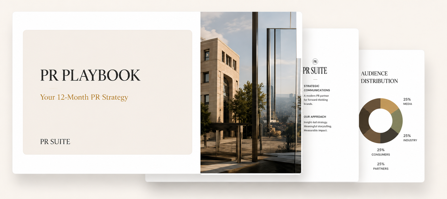 PR Playbook strategy deck