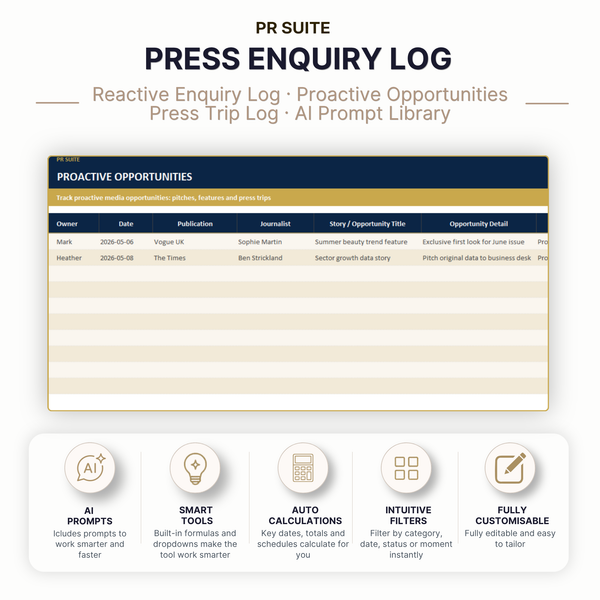 Press Enquiry Log