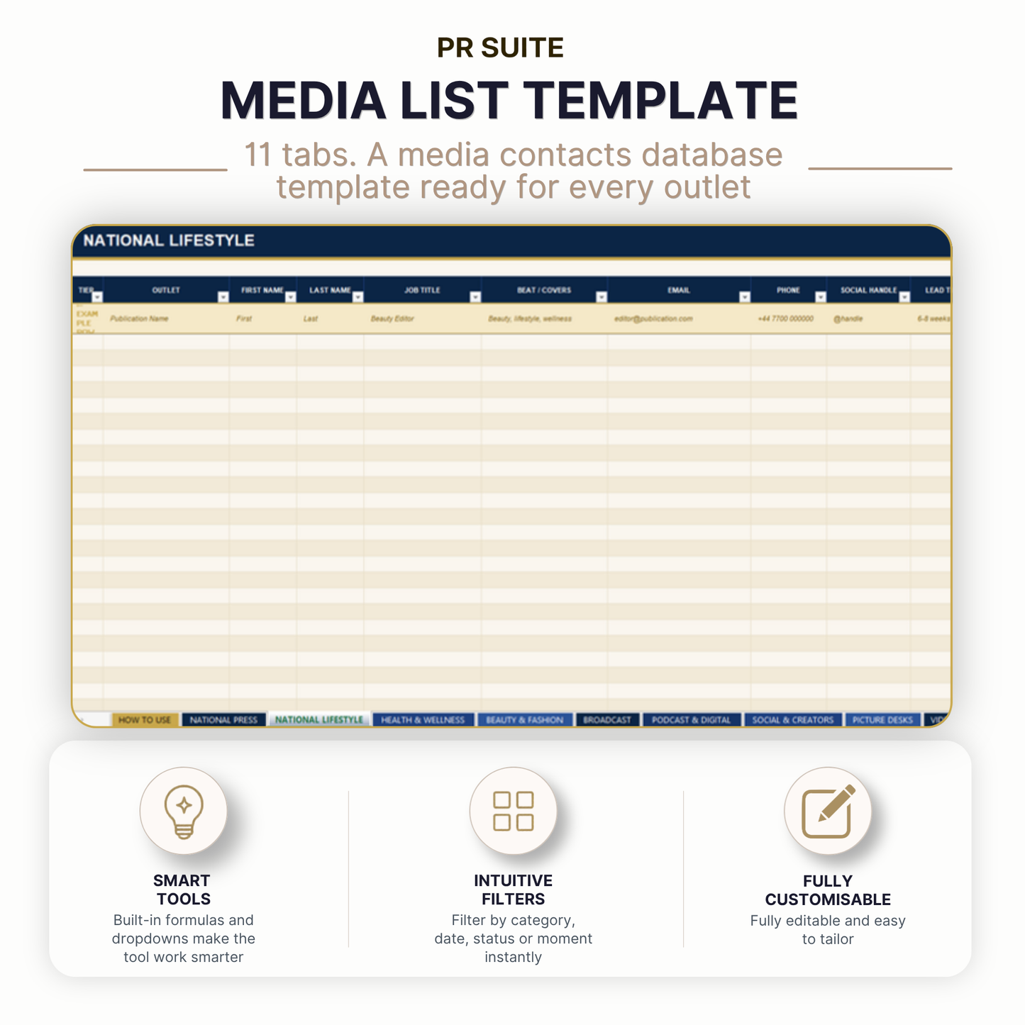 Media List Template
