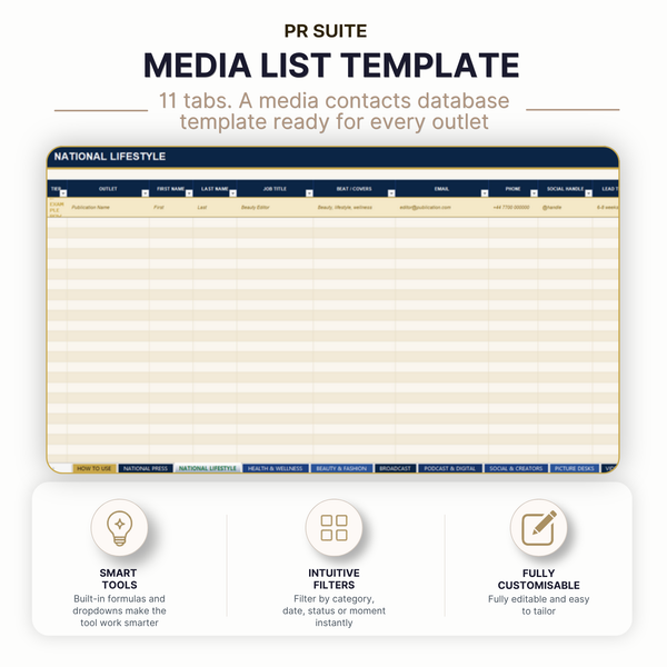 Media List Template