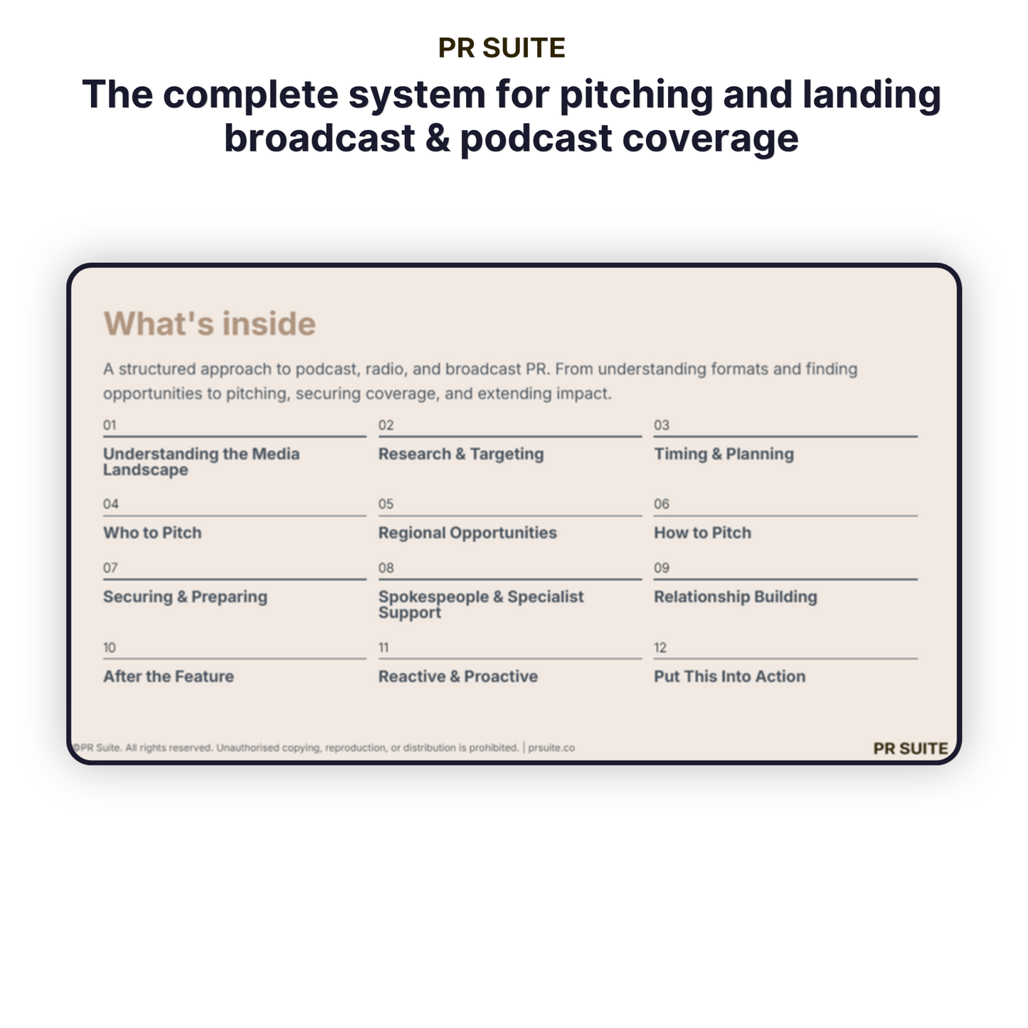 Podcast, Radio & TV PR Toolkit