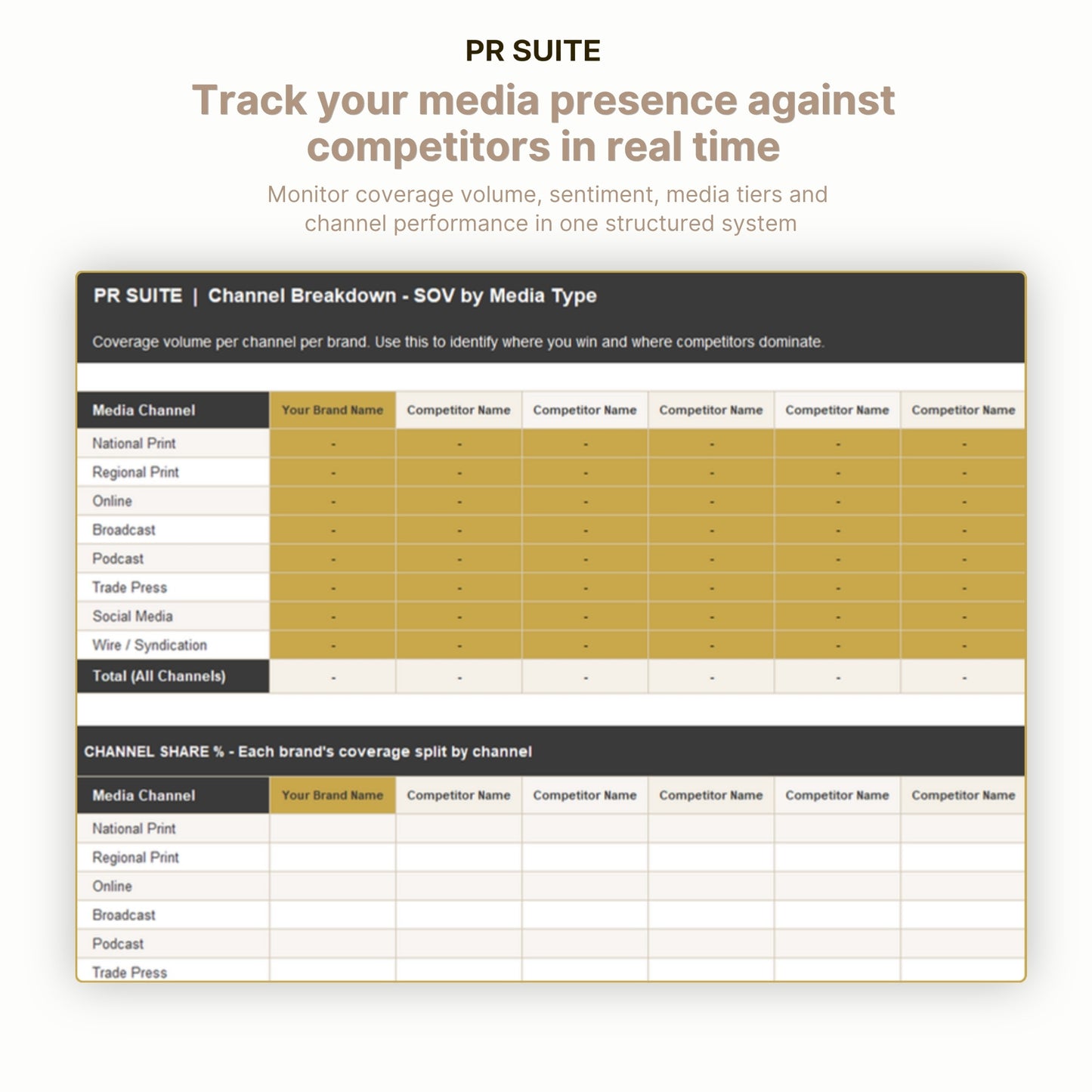 Share of Voice Tracker - Slide 2