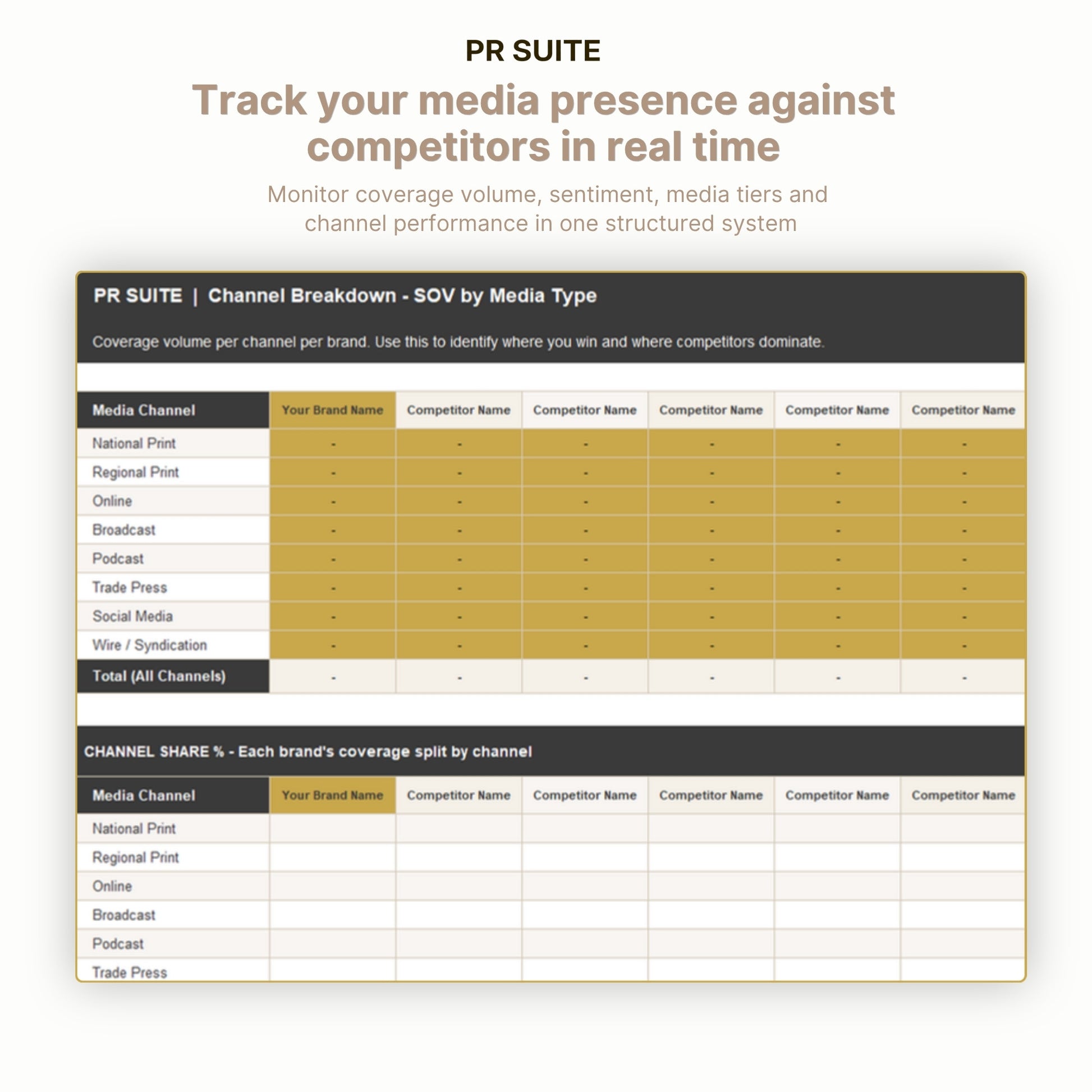 Share of Voice Tracker - Slide 2
