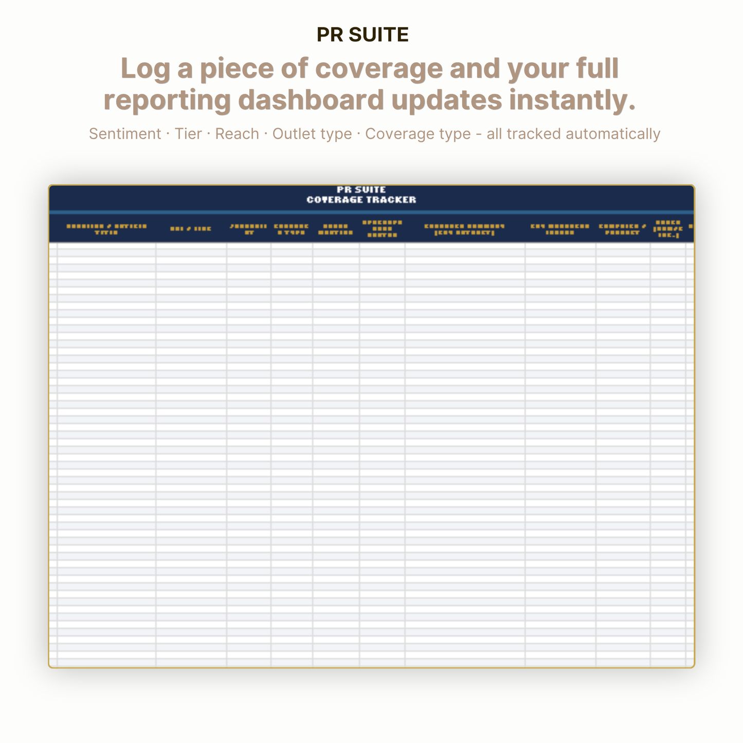 Coverage Tracker — Key Feature