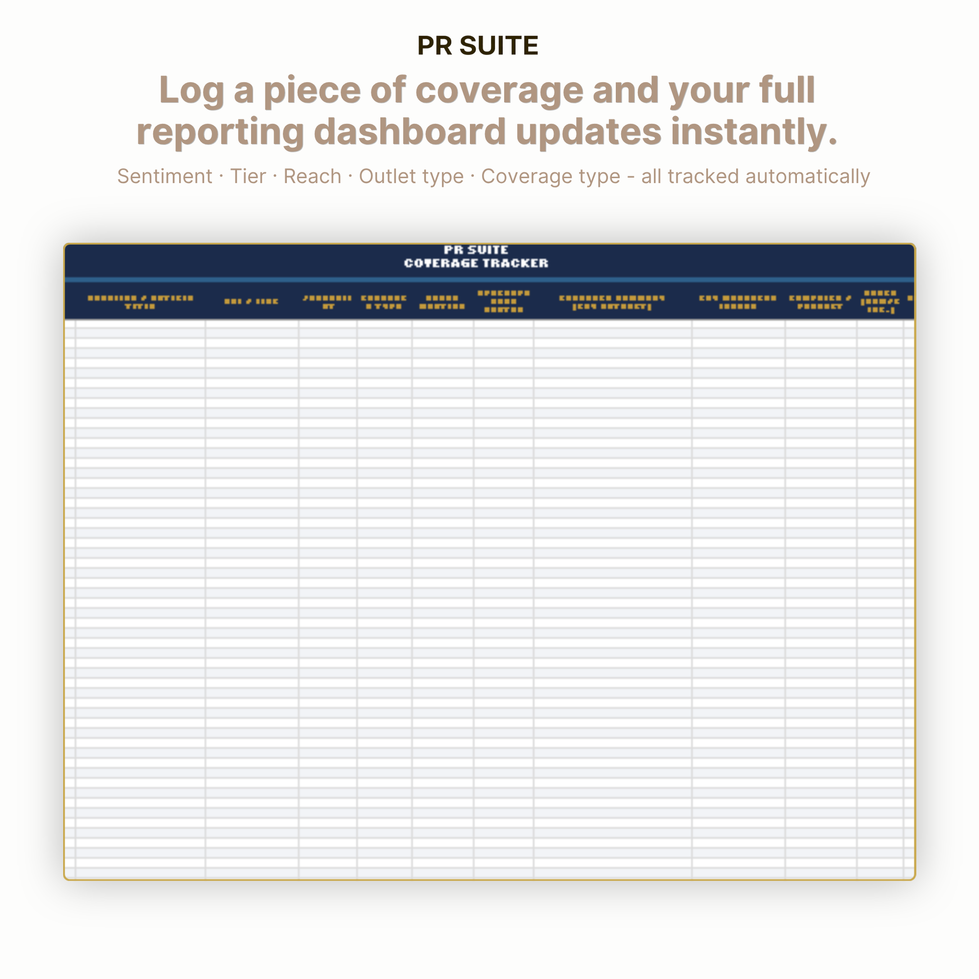 Coverage Tracker — Key Feature