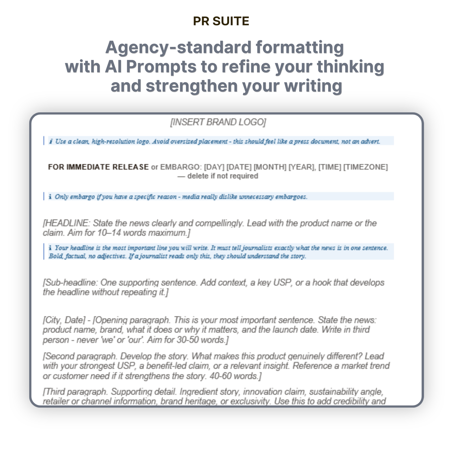 Press Release Template Pack