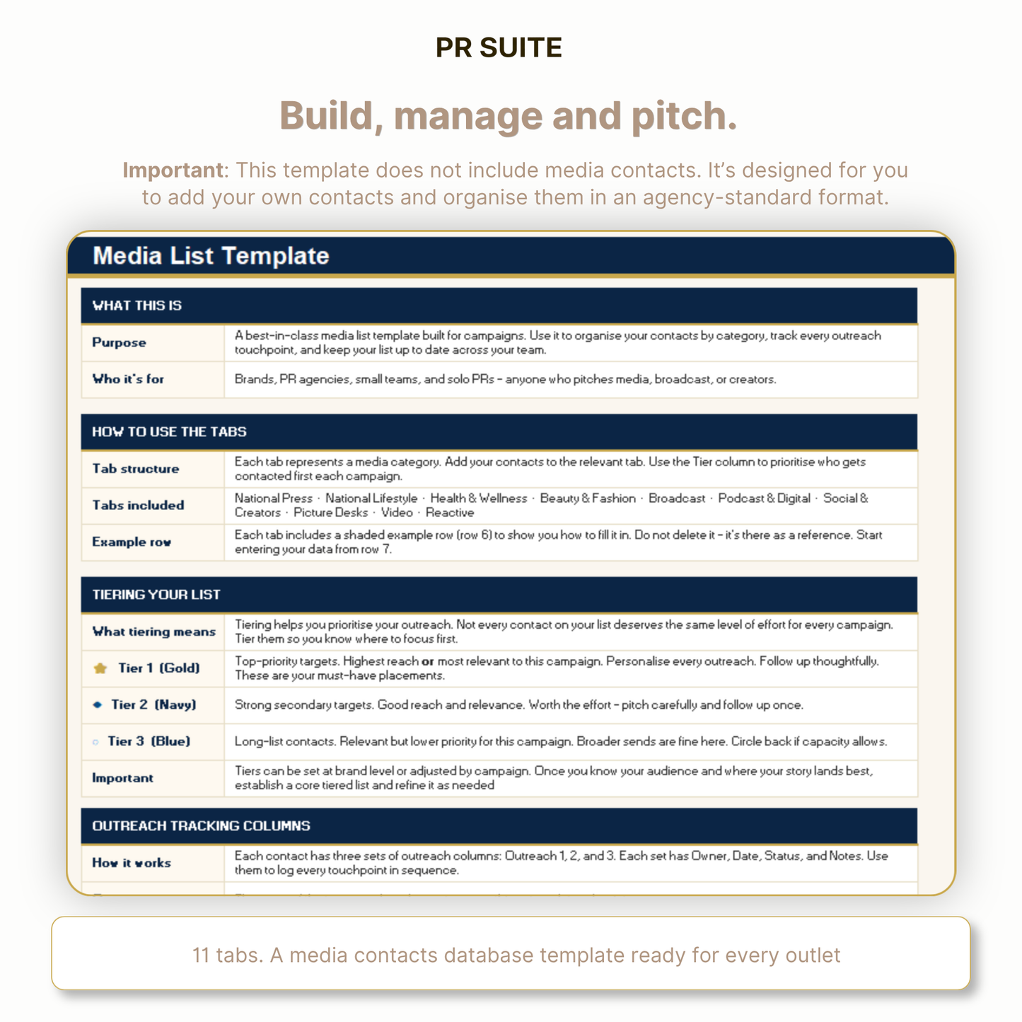 Media List Template